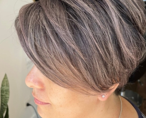 Short hair and colour